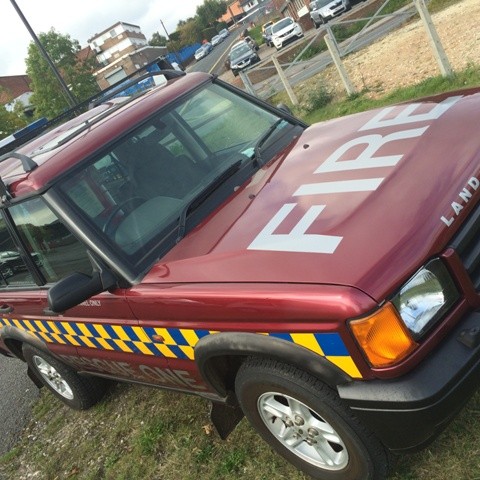 Fire Land Rover